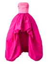 Carolina Herrera High-low Gown In Pink