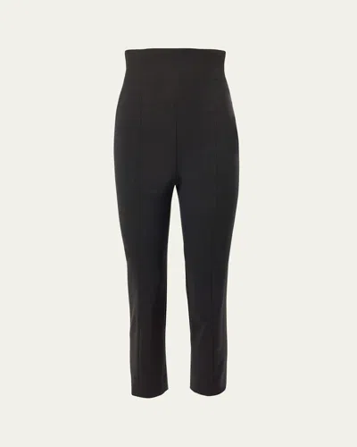 Carolina Herrera High-rise Skinny-leg Capri Pants In Black