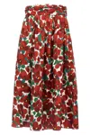 Carolina Herrera Balloon Silhouette High Waist Midi Skirt