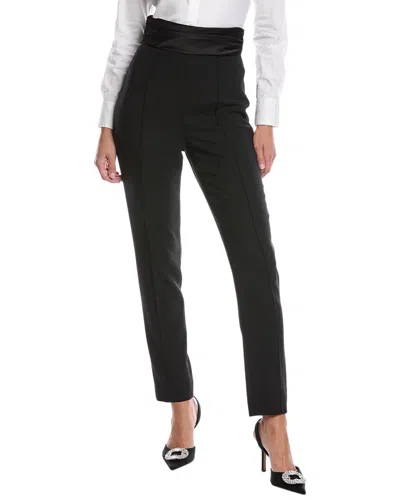 Carolina Herrera High-waist Wool-blend Skinny Pant In Black