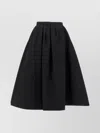 Carolina Herrera High-waisted A-line Textured Pleated Skirt