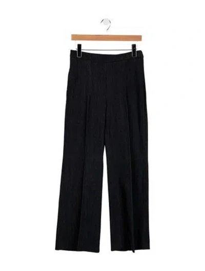 Pre-owned Carolina Herrera High-rise Wide Leg Jeans In Black