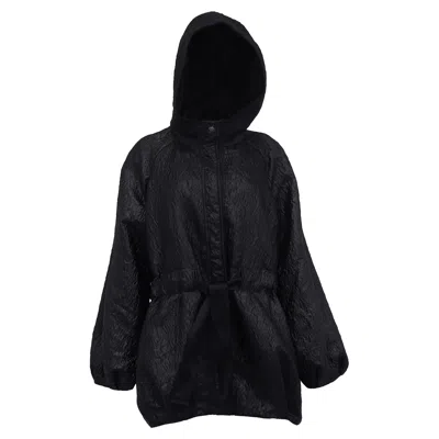 Carolina Herrera Hooded Jacket In Black Polyester