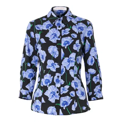Carolina Herrera Icon Blouse In Blue