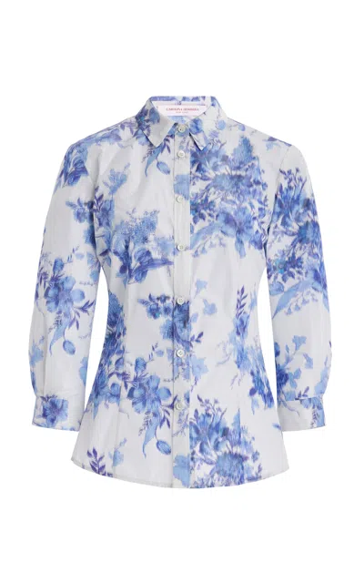 Carolina Herrera Icon Poplin Shirt In Ivory