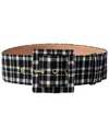 Carolina Herrera Icon Wool-blend Belt In Black