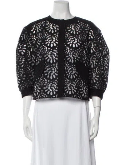 Pre-owned Carolina Herrera Jacket In Black