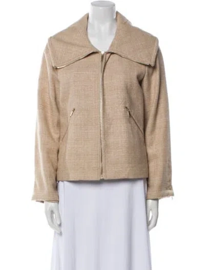 Pre-owned Carolina Herrera Jacket In Brown