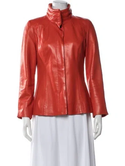 Pre-owned Carolina Herrera Jacket In Orange