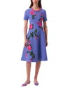 Carolina Herrera Jacquard Flare Dress
