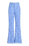 Carolina Herrera Kenny Lace Bootcut Pants In Light Blue