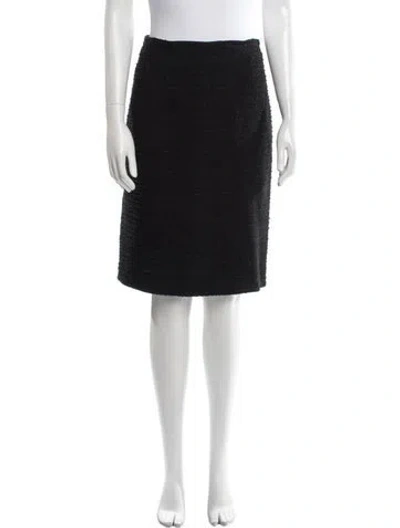 Pre-owned Carolina Herrera Knee-length Skirt In Black