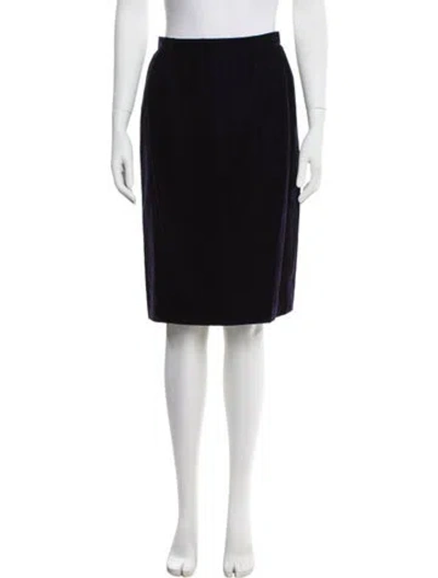 Pre-owned Carolina Herrera Knee-length Skirt In Blue