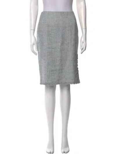 Pre-owned Carolina Herrera Knee-length Skirt In Gray