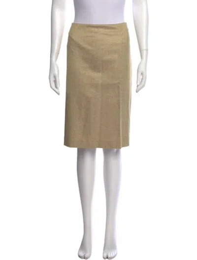 Pre-owned Carolina Herrera Knee-length Skirt In Neutral