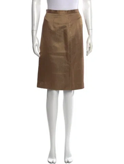 Pre-owned Carolina Herrera Knee-length Skirt In Neutral