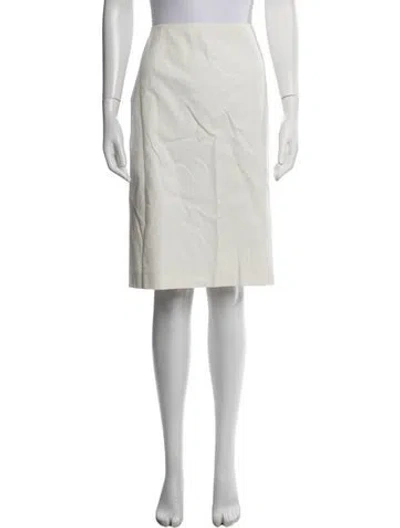 Pre-owned Carolina Herrera Knee-length Skirt In Neutrals