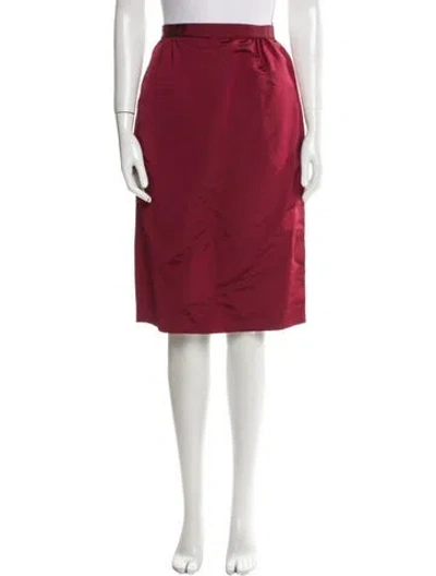Pre-owned Carolina Herrera Knee-length Skirt In Red