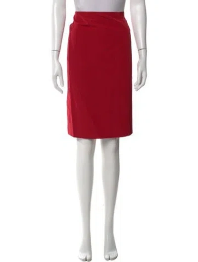 Pre-owned Carolina Herrera Knee-length Skirt In Red