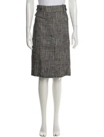 Pre-owned Carolina Herrera Knee-length Skirt W/ Tags In Gray