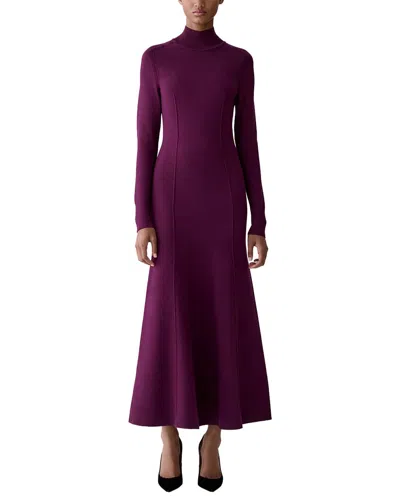 Carolina Herrera Knit Dress In 73-egplt_eggplant