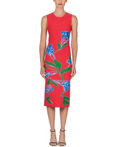 CAROLINA HERRERA KNIT MIDI DRESS