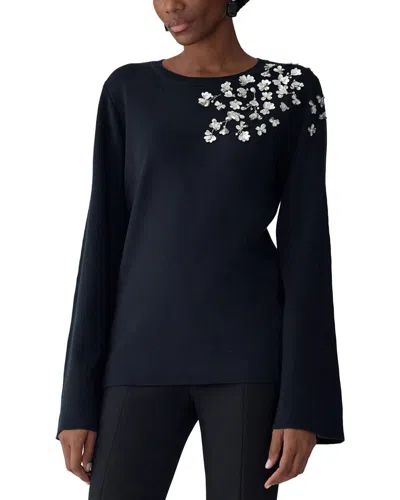 Carolina Herrera Knit Top In Blue