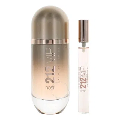 Carolina Herrera Kids'  Ladies 212 Vip Rose Gift Set Fragrances 8411061092491 In White
