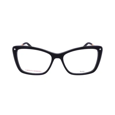Carolina Herrera Ladies Black Rectangular Eyeglass Frames Her 0155 In ["white"]