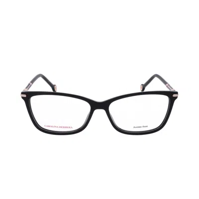 Carolina Herrera Ladies Black Rectangular Eyeglass Frames Her 0271-1 In ["white"]