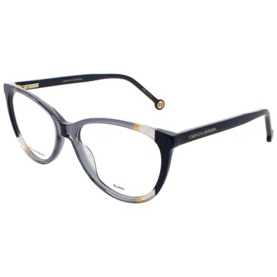 Carolina Herrera Ladies Blue Cat Eye Eyeglass Frames Ch 0064