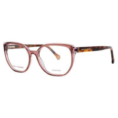 Carolina Herrera Ladies Brown Oval Eyeglass Frames Her 0214