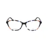 Carolina Herrera Ladies Brown Rectangular Eyeglass Frames Her 0122 In ["white"]