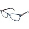 Carolina Herrera Ladies Brown Rectangular Eyeglass Frames Her 0160