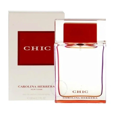 Carolina Herrera Ladies Chic Edp 2.7 oz (tester) Fragrances 8411061079003 In Red   / White