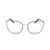 Carolina Herrera Ladies Red Rectangular Eyeglass Frames Her 0220-1 In ["white"]