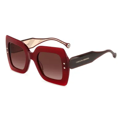 Carolina Herrera Ladies' Sunglasses  Her-0082-s-lhf  52 Mm Gbby2 In Gold