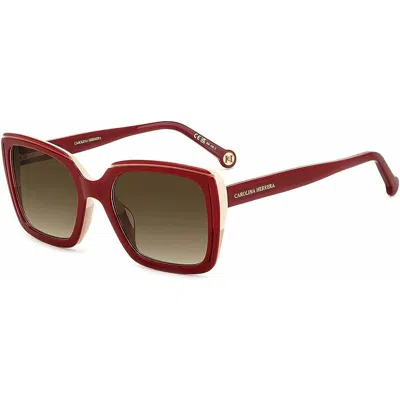 Carolina Herrera Ladies' Sunglasses  Her 0143_g_s Gbby2 In Burgundy