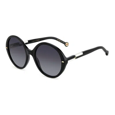 Carolina Herrera Two-tone Acetate Rectangle Sunglasses In Blacknude