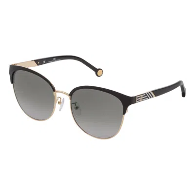Carolina Herrera Ladies' Sunglasses  She119560302  56 Mm Gbby2 In Black