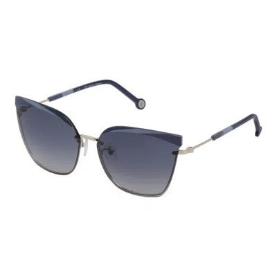 Carolina Herrera Ladies' Sunglasses  She147-640538  64 Mm Gbby2 In Metallic