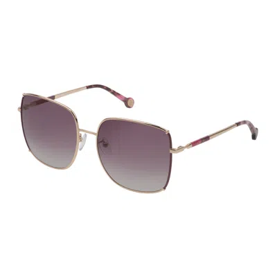 Carolina Herrera Ladies' Sunglasses  She153-590e66  59 Mm Gbby2 In Gold