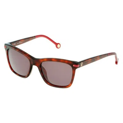 Carolina Herrera Ladies' Sunglasses  She603 5409xw Gbby2 In Brown