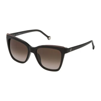 Carolina Herrera Ladies' Sunglasses  She791-5409p2  54 Mm Gbby2 In Black