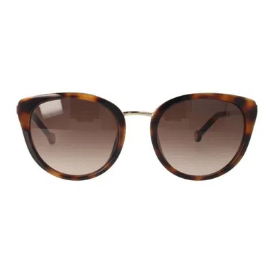 Carolina Herrera Ladies' Sunglasses  She798-5601ay  56 Mm Gbby2 In Brown