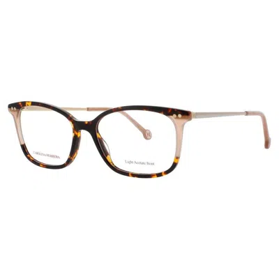 Carolina Herrera Ladies Tortoise Rectangular Eyeglass Frames Her 0167