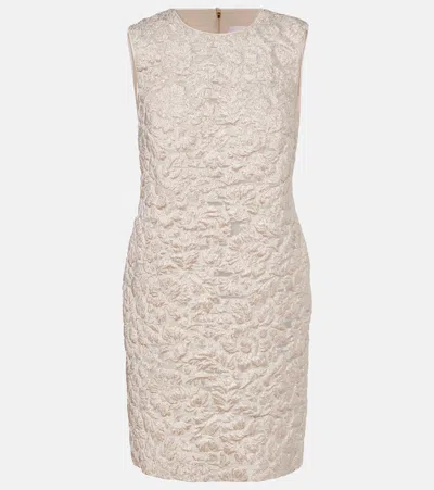 Carolina Herrera Lamé Shift Dress