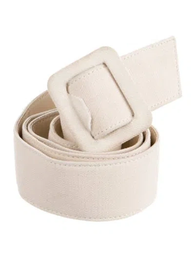 Pre-owned Carolina Herrera Leather Belt In Neutral