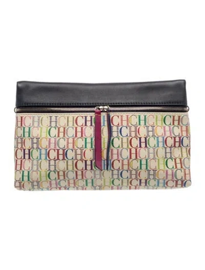 Pre-owned Carolina Herrera Leather Clutch