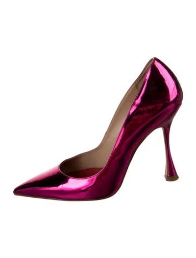 Pre-owned Carolina Herrera Leather Pumps In Pink